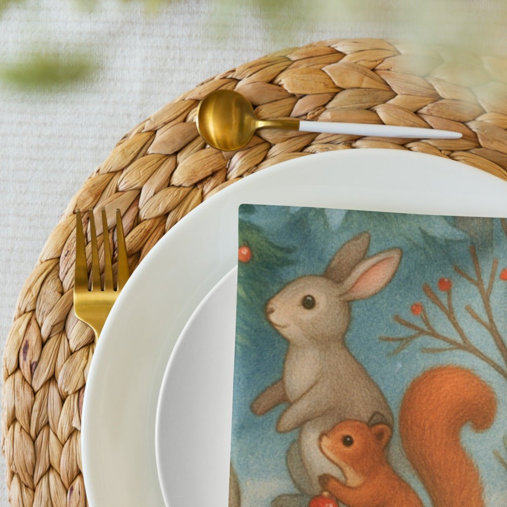 Cloth napkin set | Magical Forest Cartoon - Elora Moda