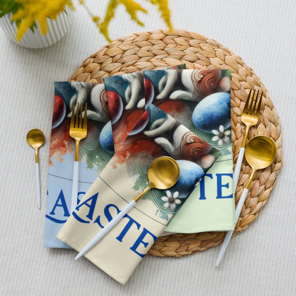Easter Napkin Set - Cloth Napkin Set for Festive Tables, Perfect Easter Gifts & Home Decor, Spring Celebration Decor - Elora Moda