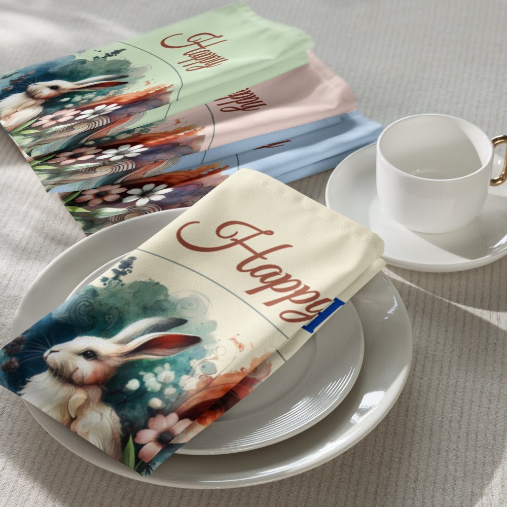 Easter Napkin Set - Cloth Napkin Set for Festive Tables, Perfect Easter Gifts & Home Decor, Spring Celebration Decor - Elora Moda
