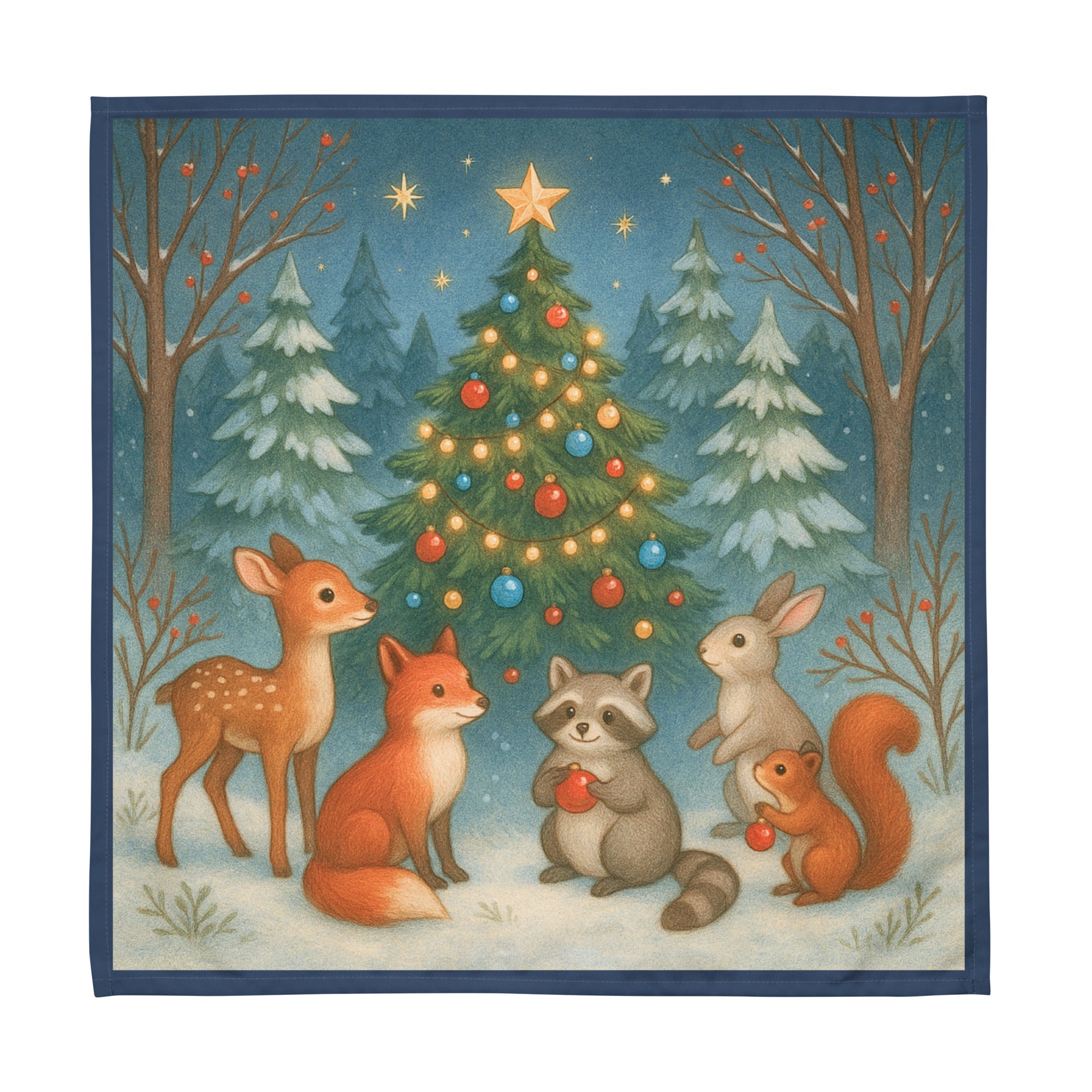 Cloth napkin set | Magical Forest Cartoon - Elora Moda