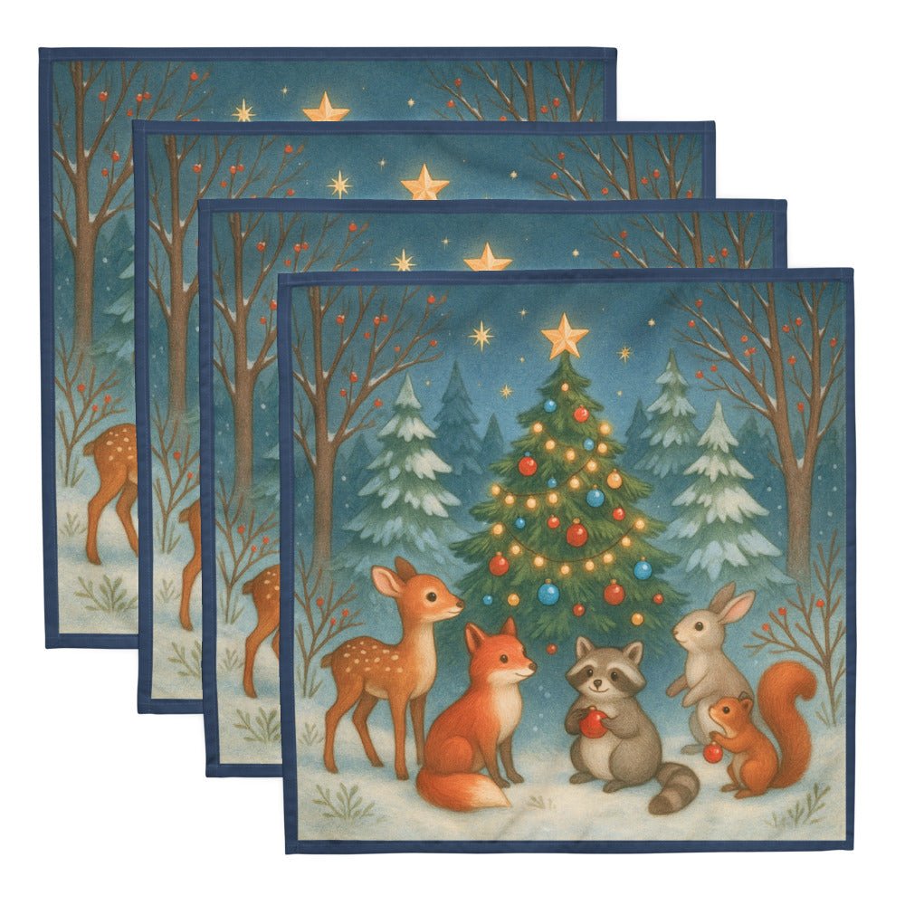 Cloth napkin set | Magical Forest Cartoon - Elora Moda