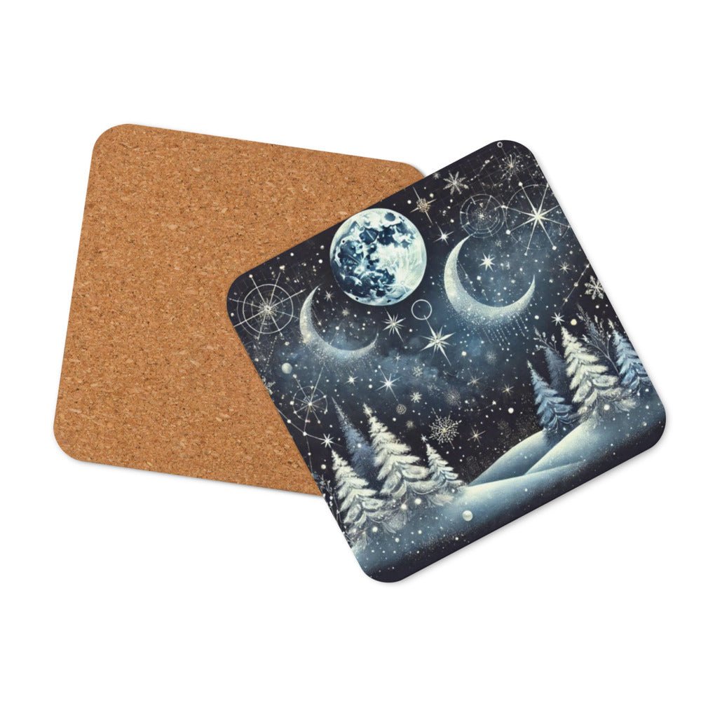 Celestial Christmas cork - back coaster - Elora Moda