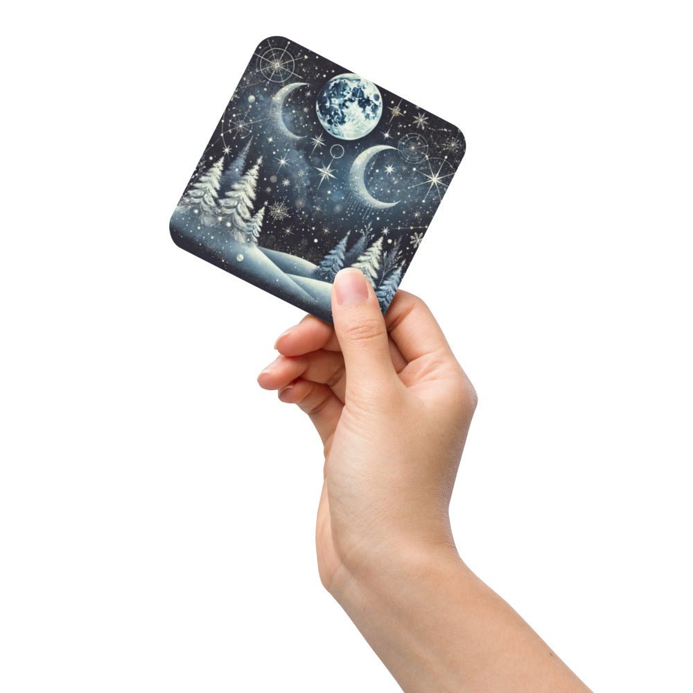 Celestial Christmas cork - back coaster - Elora Moda