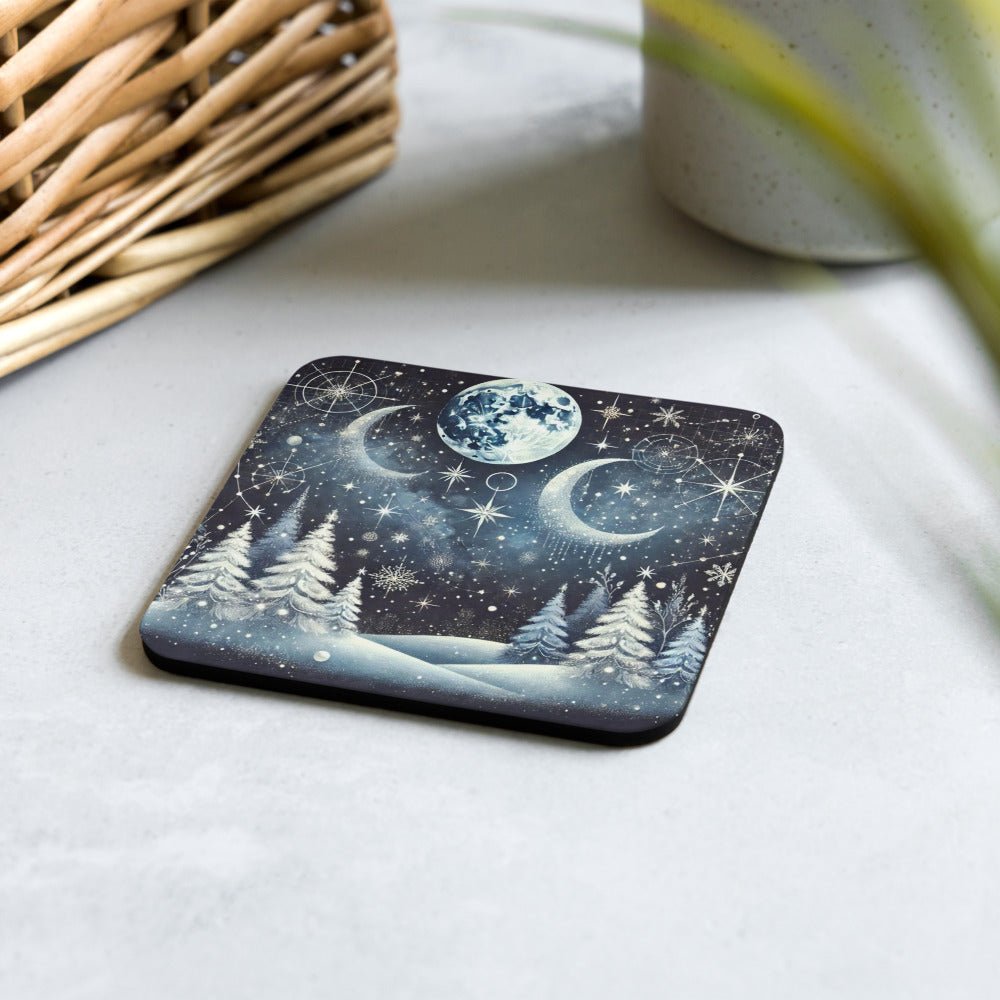 Celestial Christmas cork - back coaster - Elora Moda