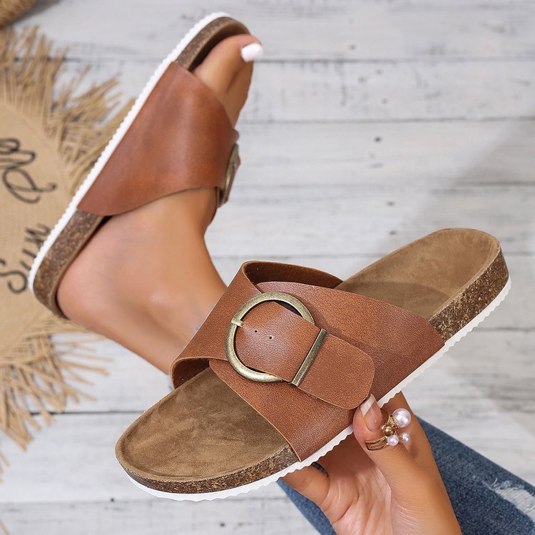 Women's Flat European And American Style Slippers - Elora Moda