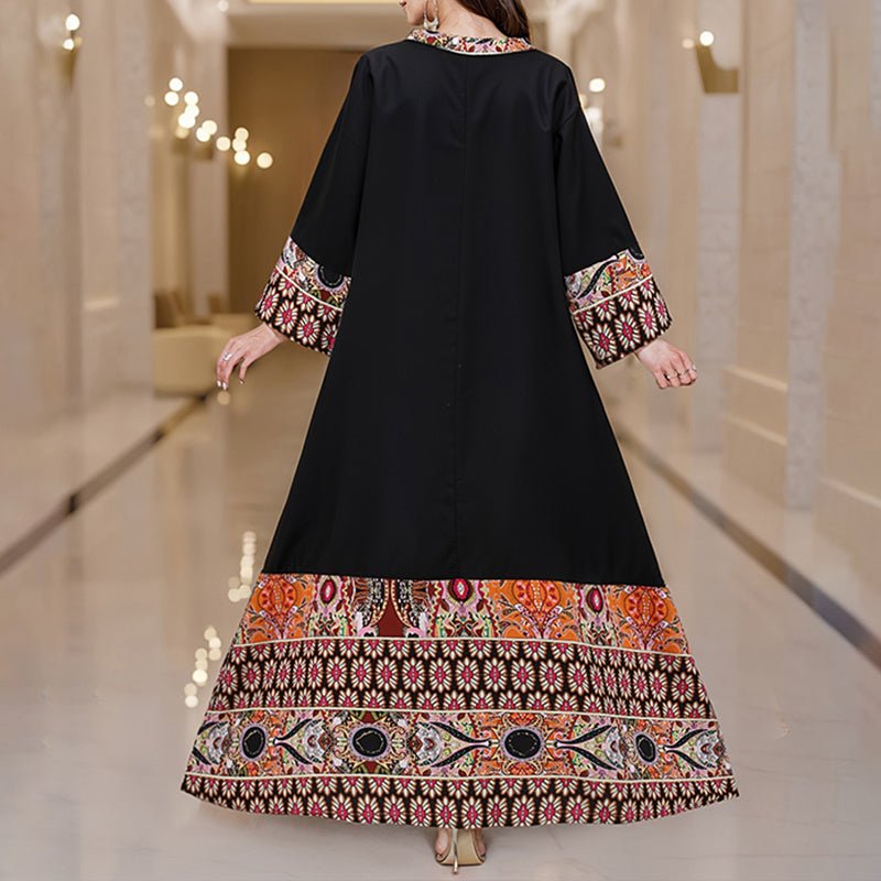 Boho Collection: Women's Dress Plus Size Casual Maxi - Elora Moda