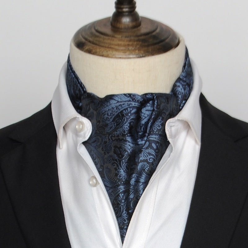 British Vintage Suit Silk Scarf Shirt - Elora Moda