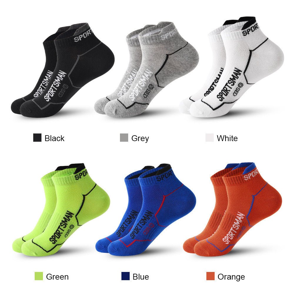 Socks Male Socks Summer Thin Solid Color Letter Mesh Breathable - Elora Moda