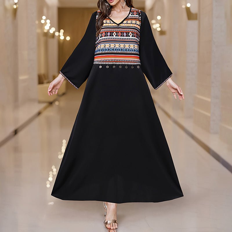 Boho Collection: Women's Dress Plus Size Casual Maxi - Elora Moda