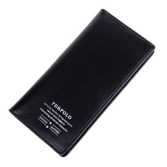 Men's Leather Multi - card Bi - fold Fashion Wallet - Elora Moda