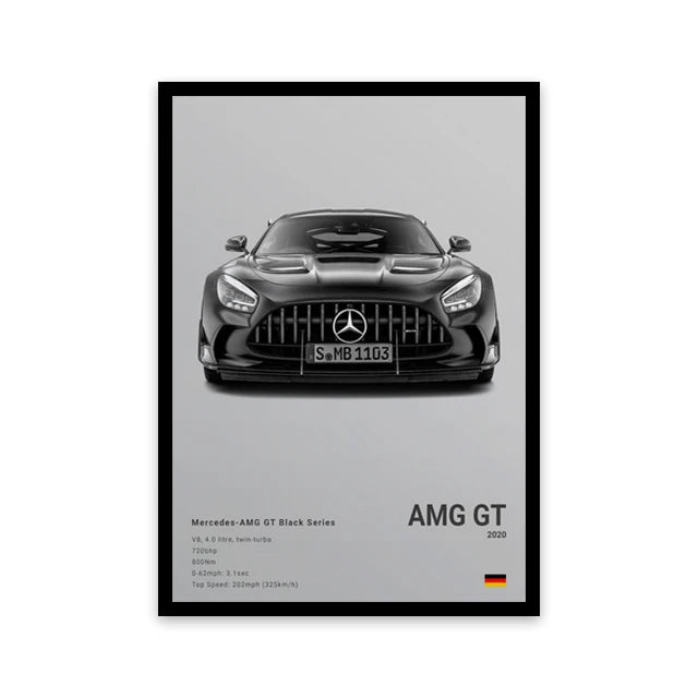 Car Wall Art Canvas - Elora Moda