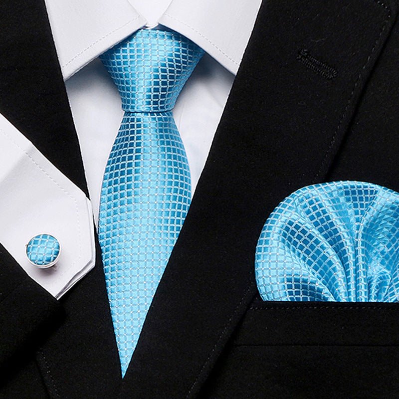 Men's Tie Three - Piece Suit Of New Cashew Flower Series Tie - Elora Moda
