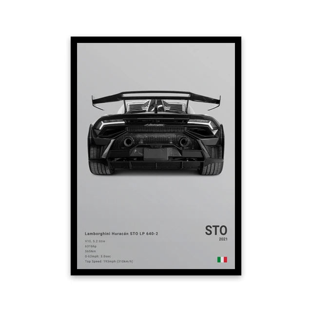 Car Wall Art Canvas - Elora Moda
