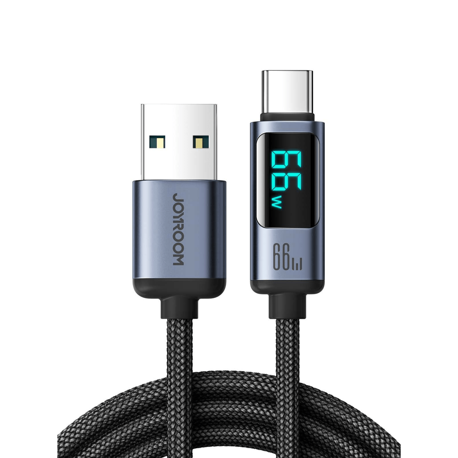 Braided USB Data Cable with Display - Elora Moda
