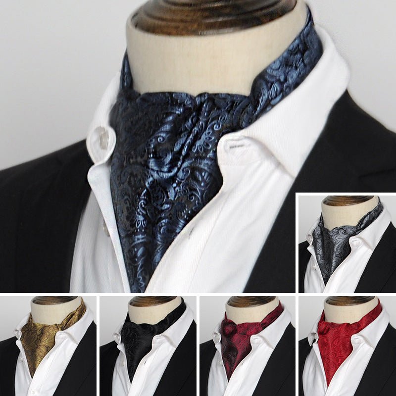 British Vintage Suit Silk Scarf Shirt - Elora Moda