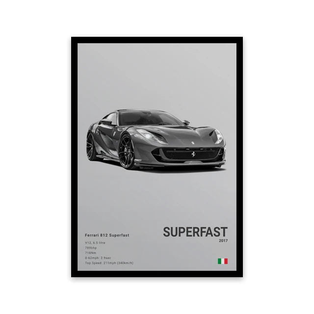 Car Wall Art Canvas - Elora Moda