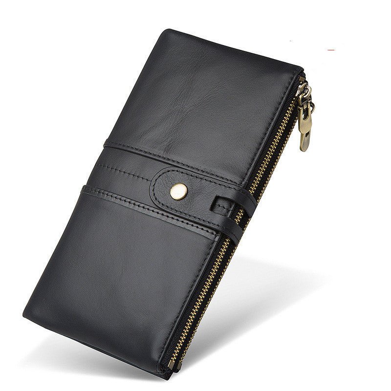 Really Multi - card Leather Men's Wallet Business Casual Long - Elora Moda