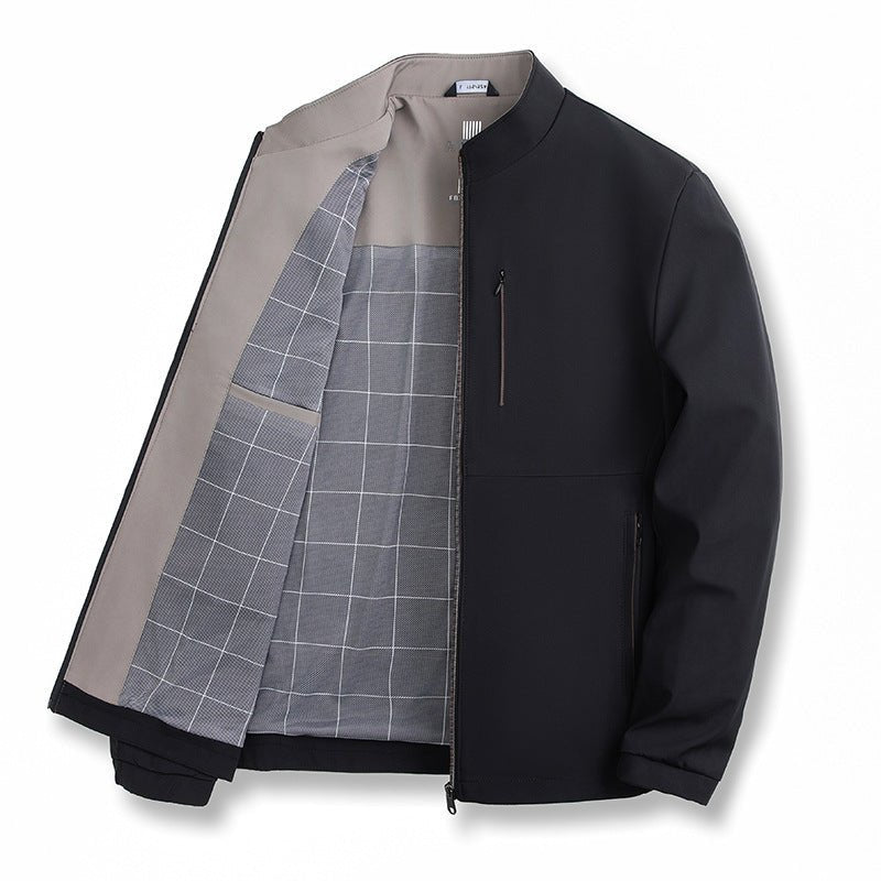 Men's Solid Color Jacket High - grade Trendy Casual - Elora Moda