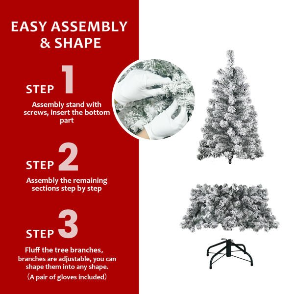 Unlit Christmas Tree 5 ft. - Elora Moda