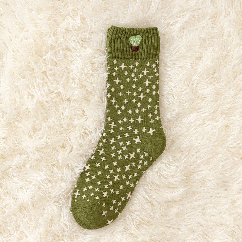 Women Terry Socks Thickened In Winter - Elora Moda