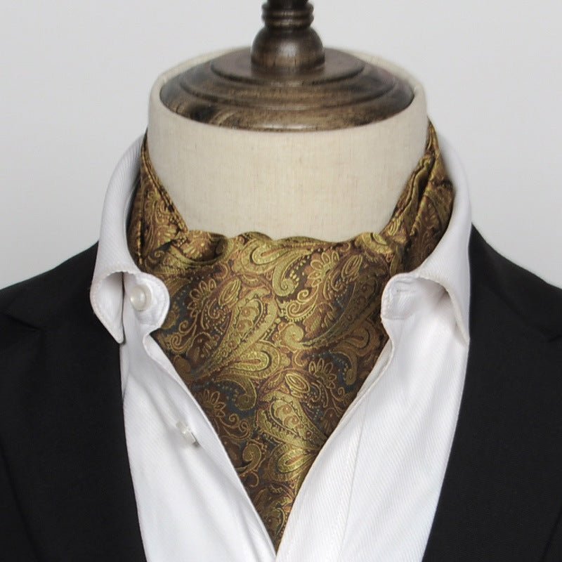 British Vintage Suit Silk Scarf Shirt - Elora Moda