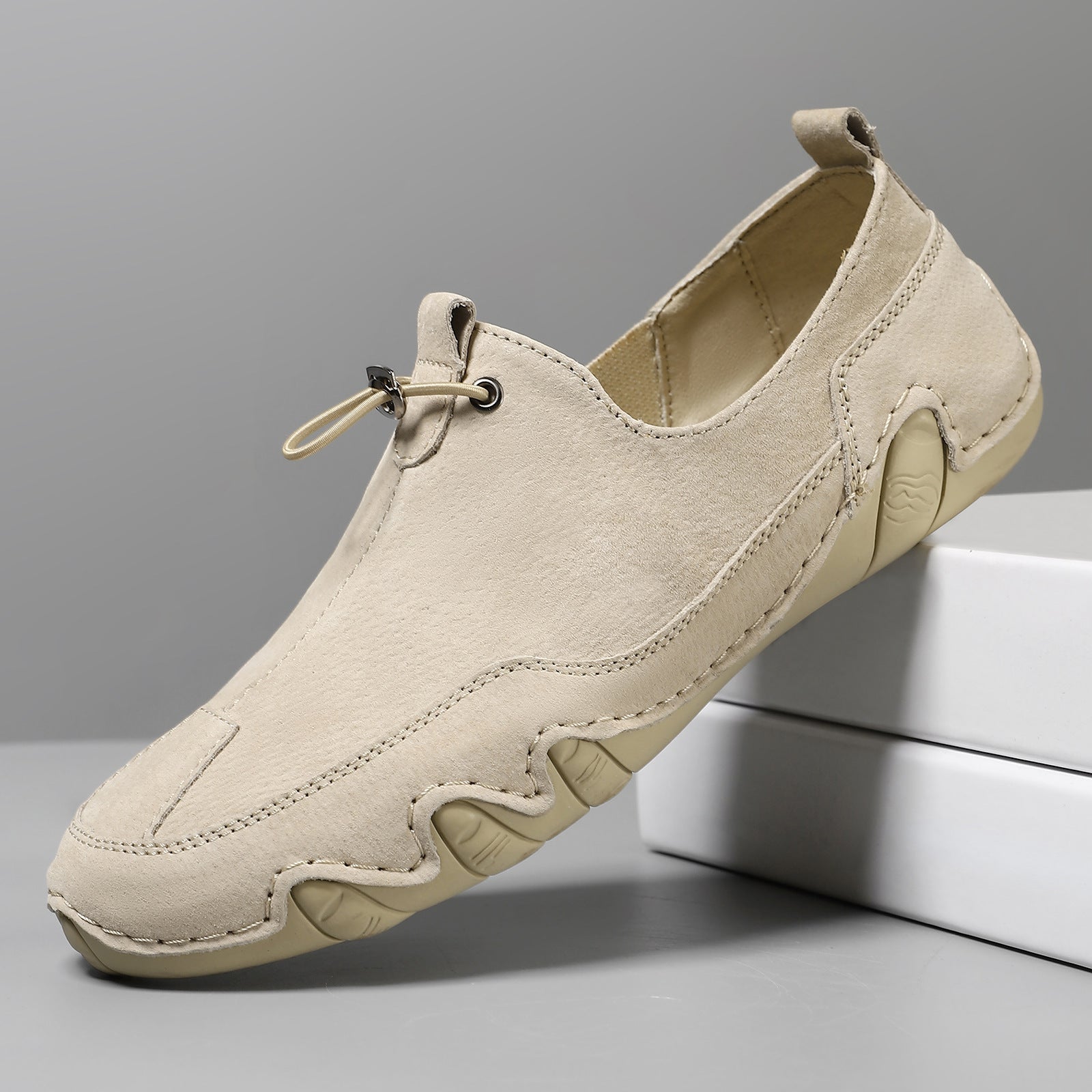 Men's Plus Size Sports Genuine Leather Leather Shoes - Elora Moda