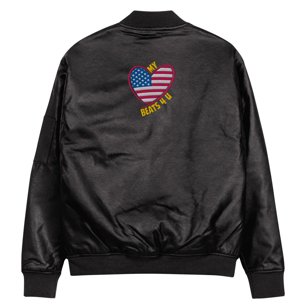 Leather Bomber Jacket - The Patriot