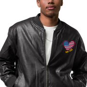 Leather Bomber Jacket - The Patriot