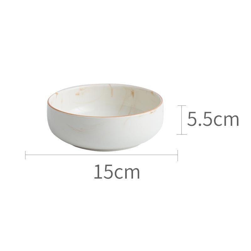 Marbled Ceramic Bowls And Dishes - Elora Moda