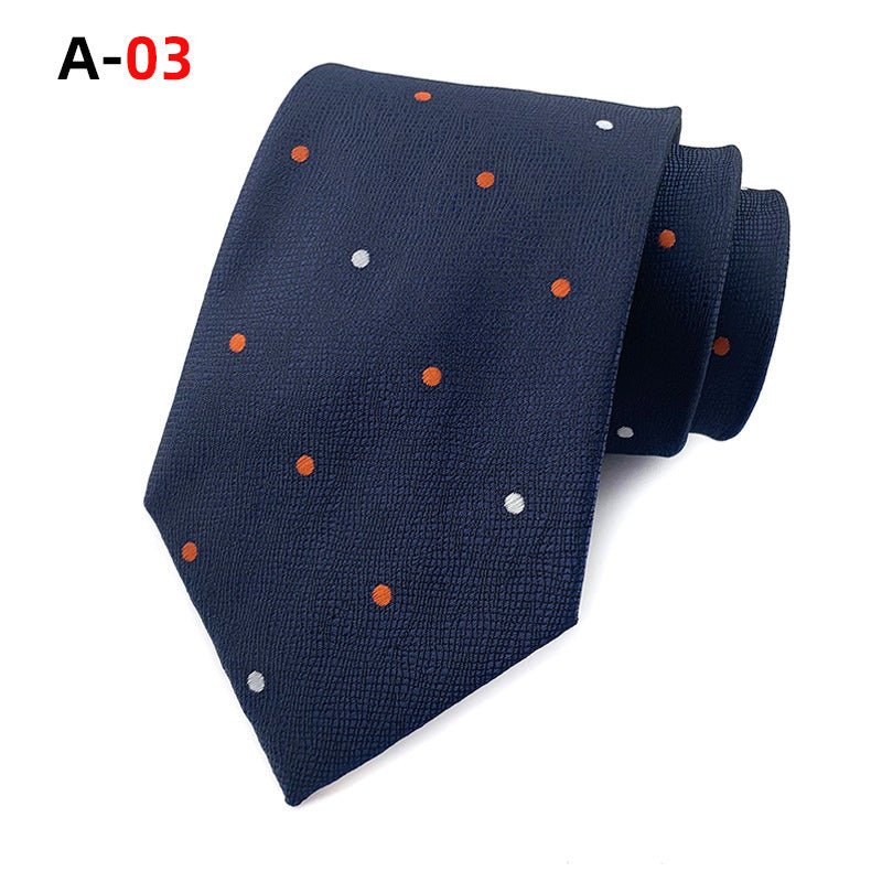 European And American Paisley Polyester Jacquard Men's Tie - Elora Moda