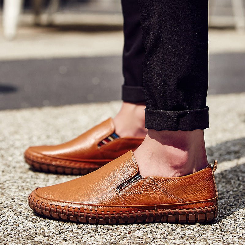 Men's Genuine Cowhide Leather Loafers for Casual & Business - Elora Moda