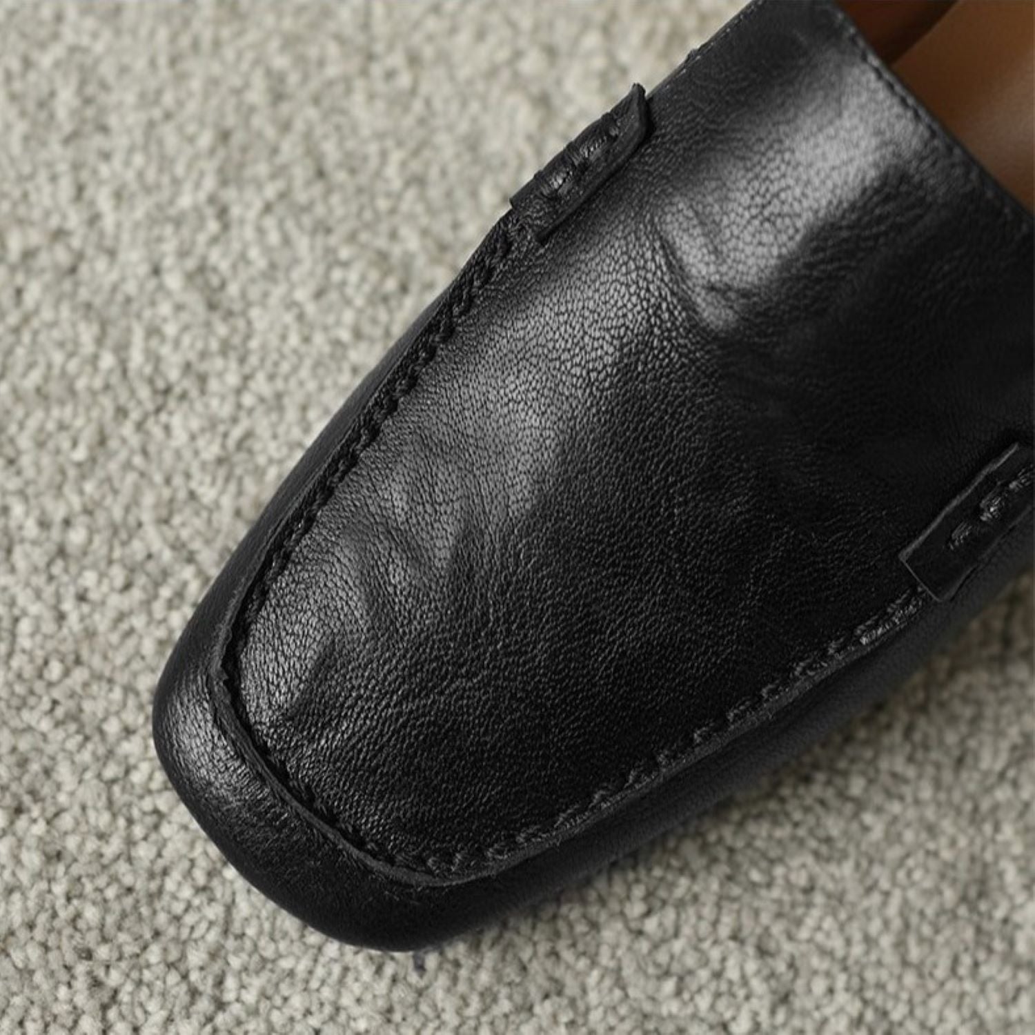 Women's Loafer Shoes Chunky Low Heel Top Square Toe Pumps - Elora Moda