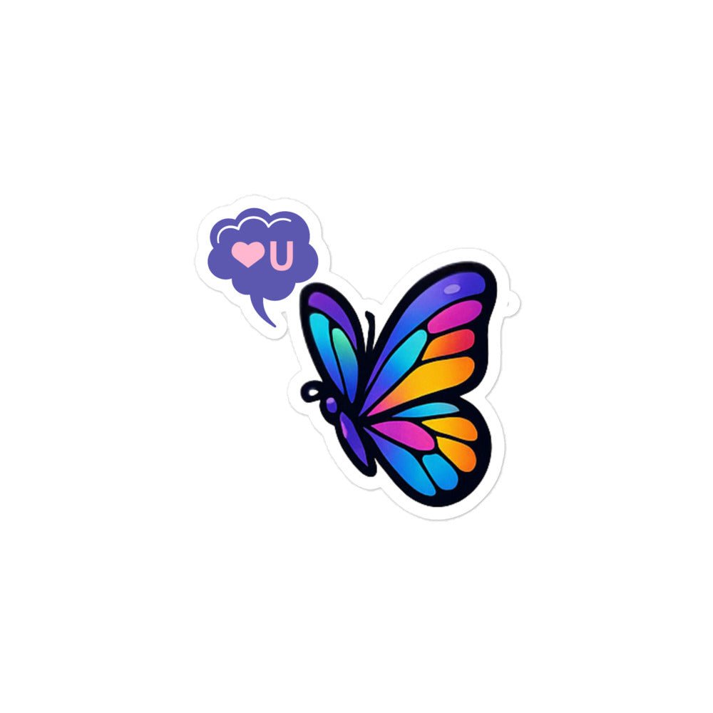 Bubble - free stickers - butterfly love - Elora Moda