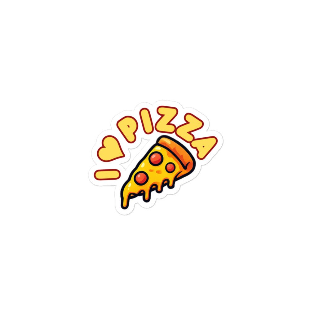 Bubble - free stickers - love pizza - Elora Moda