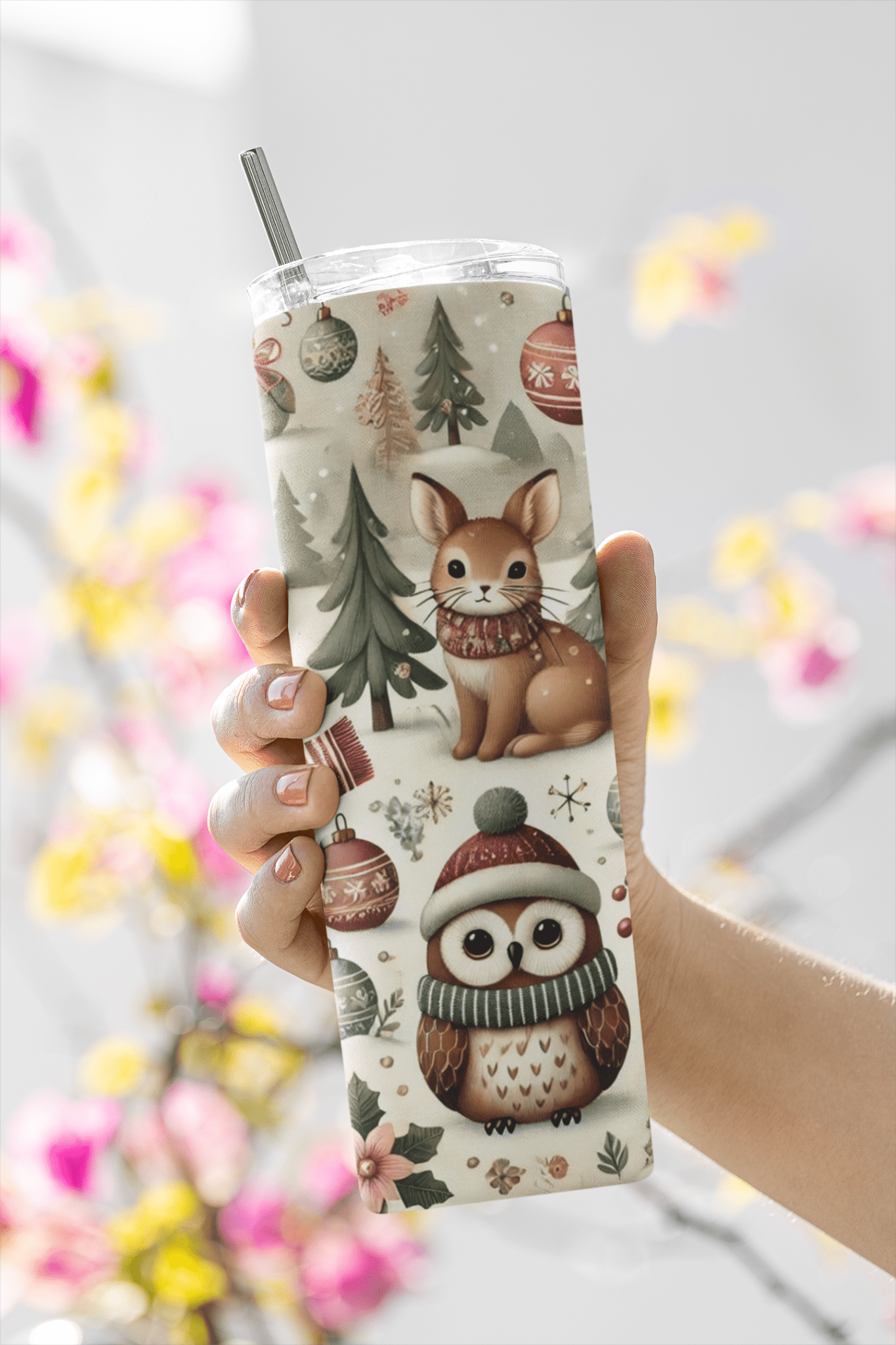 Christmas Magical Forest Tumbler - Style A - Elora Moda