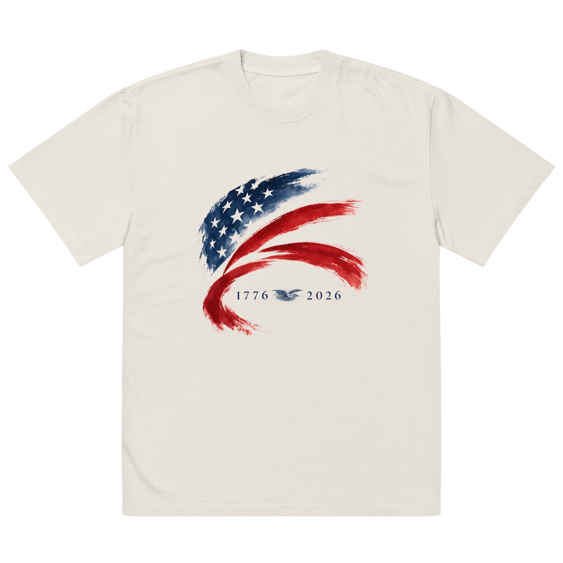 250th Anniversary of America - Unisex Oversized faded t-shirt - Elora Moda