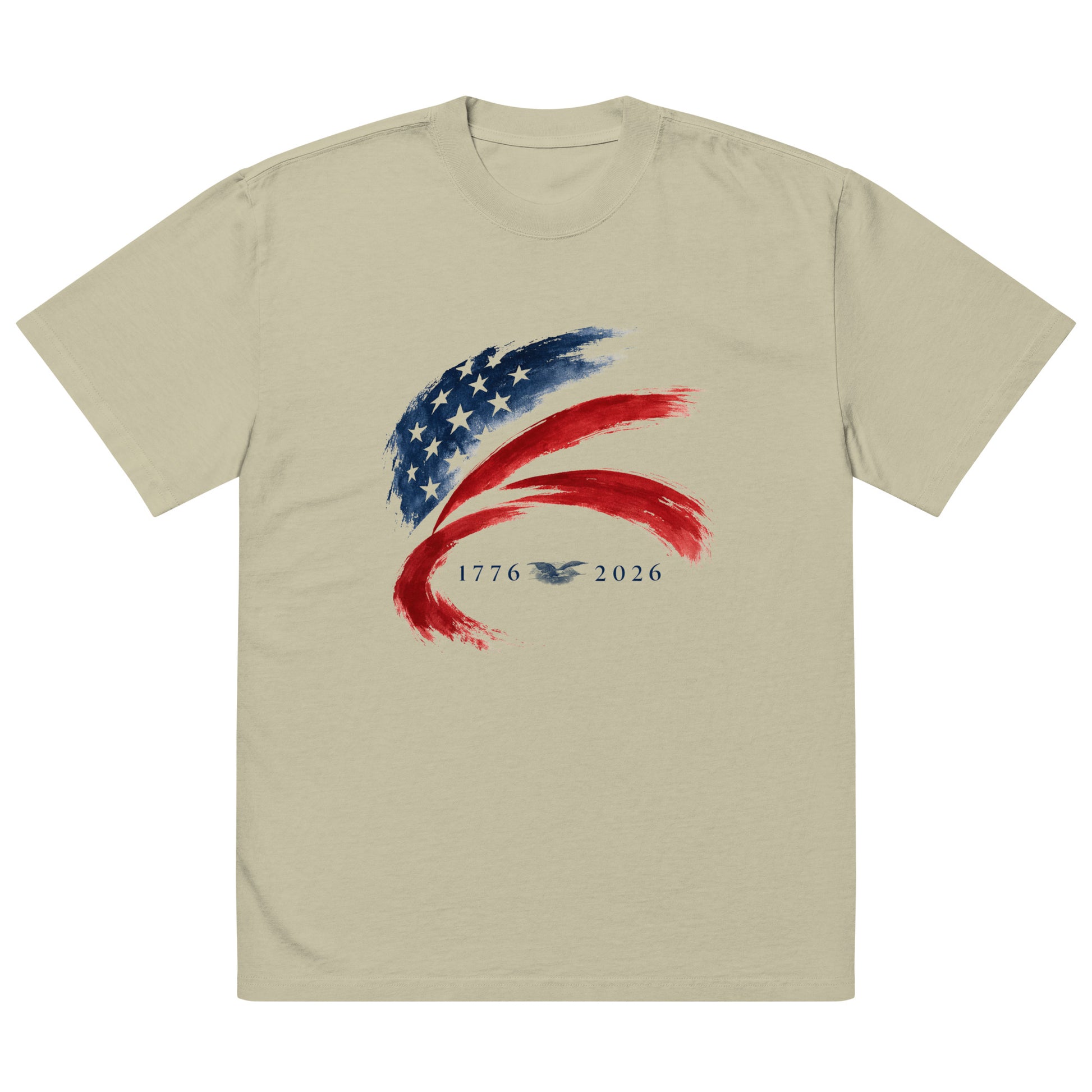 250th Anniversary of America - Unisex Oversized faded t-shirt - Elora Moda