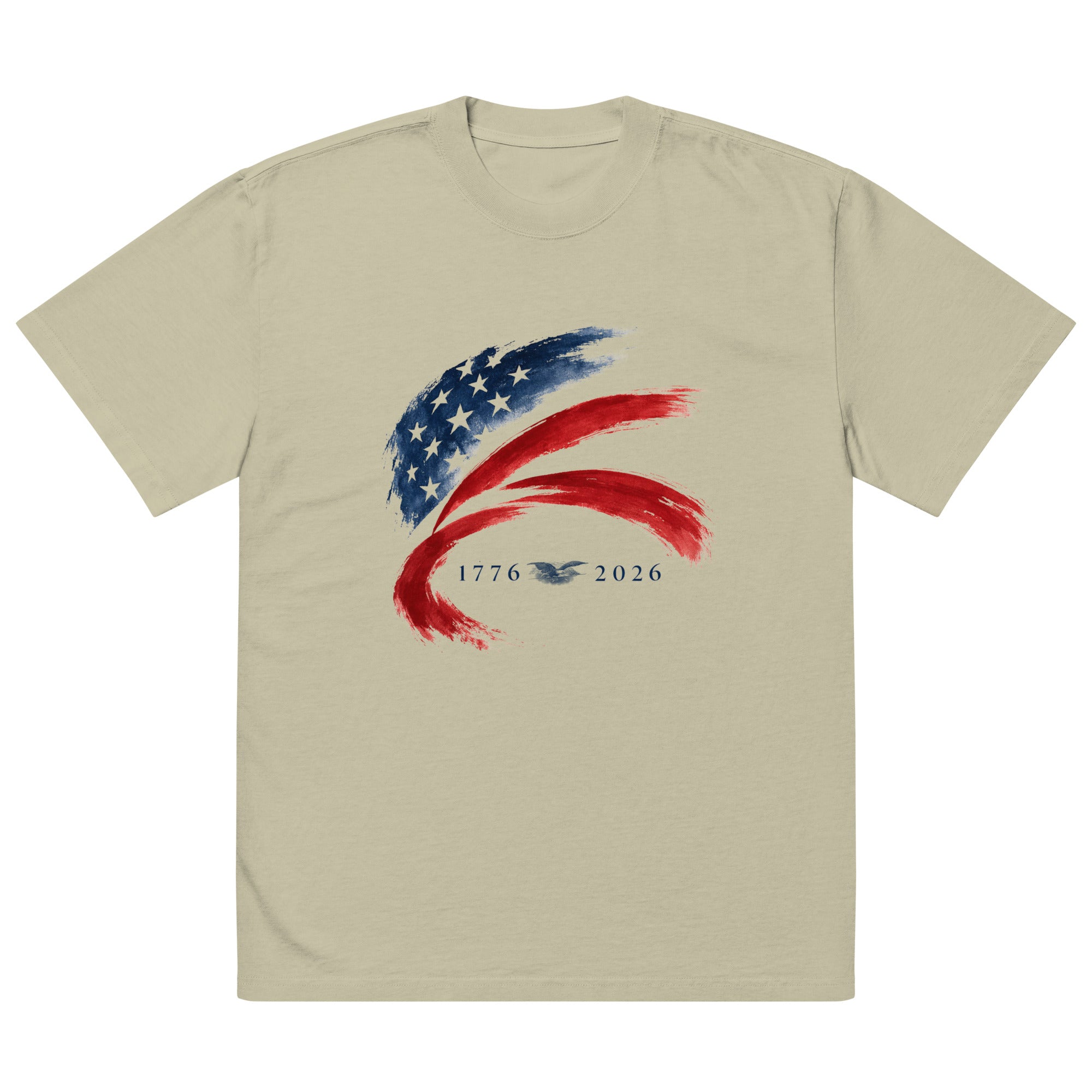 250th Anniversary of America - Unisex Oversized faded t-shirt - Elora Moda