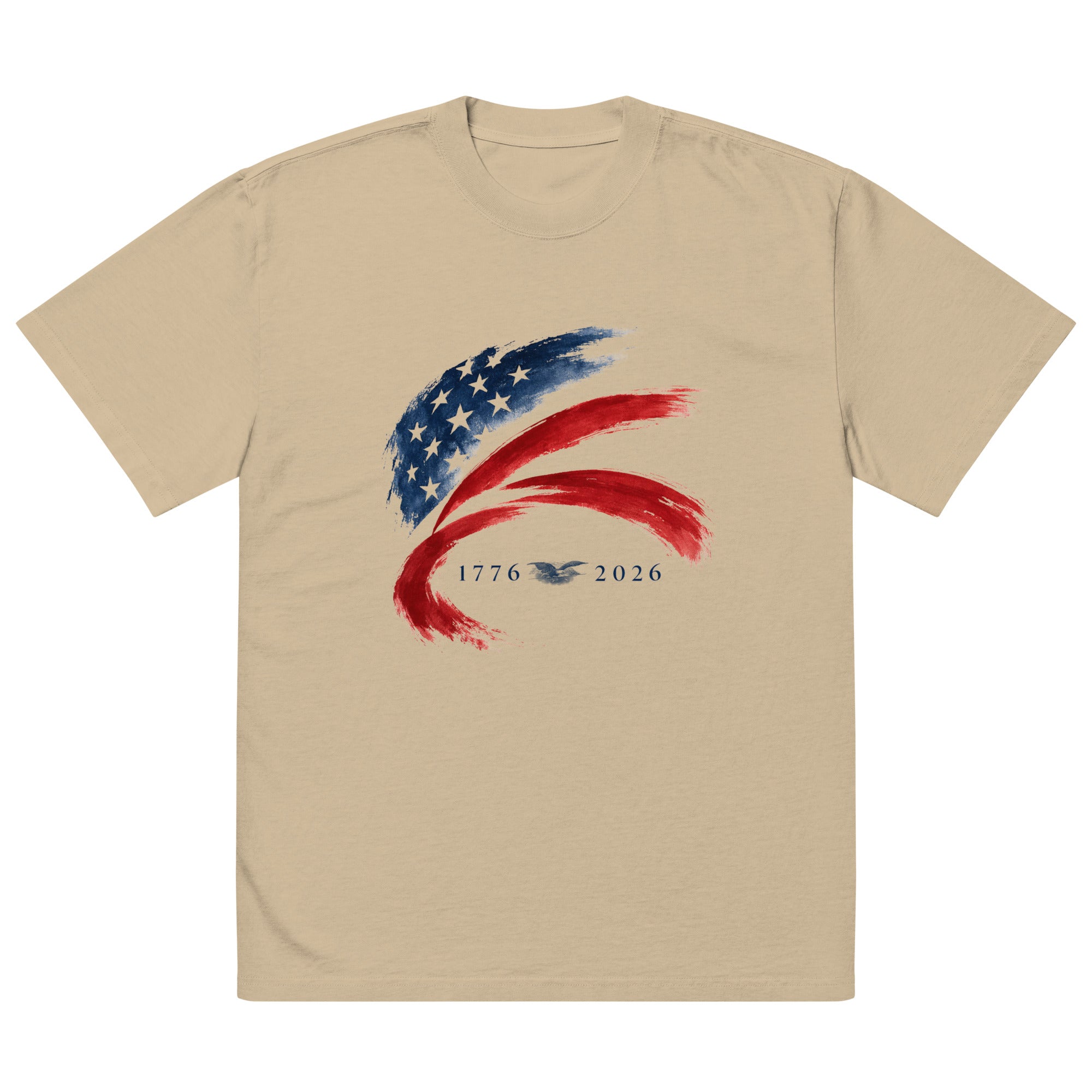 250th Anniversary of America - Unisex Oversized faded t-shirt - Elora Moda