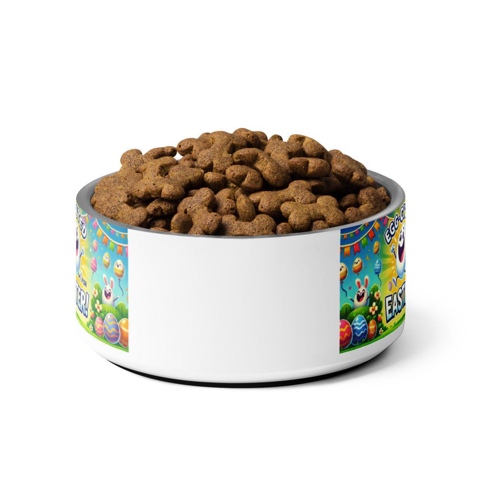 Easter Pet Bowl for Him | Cute Bunny Design, Durable Ceramic Dog Bowl, Perfect for Easter Celebrations & Gifts - Elora Moda