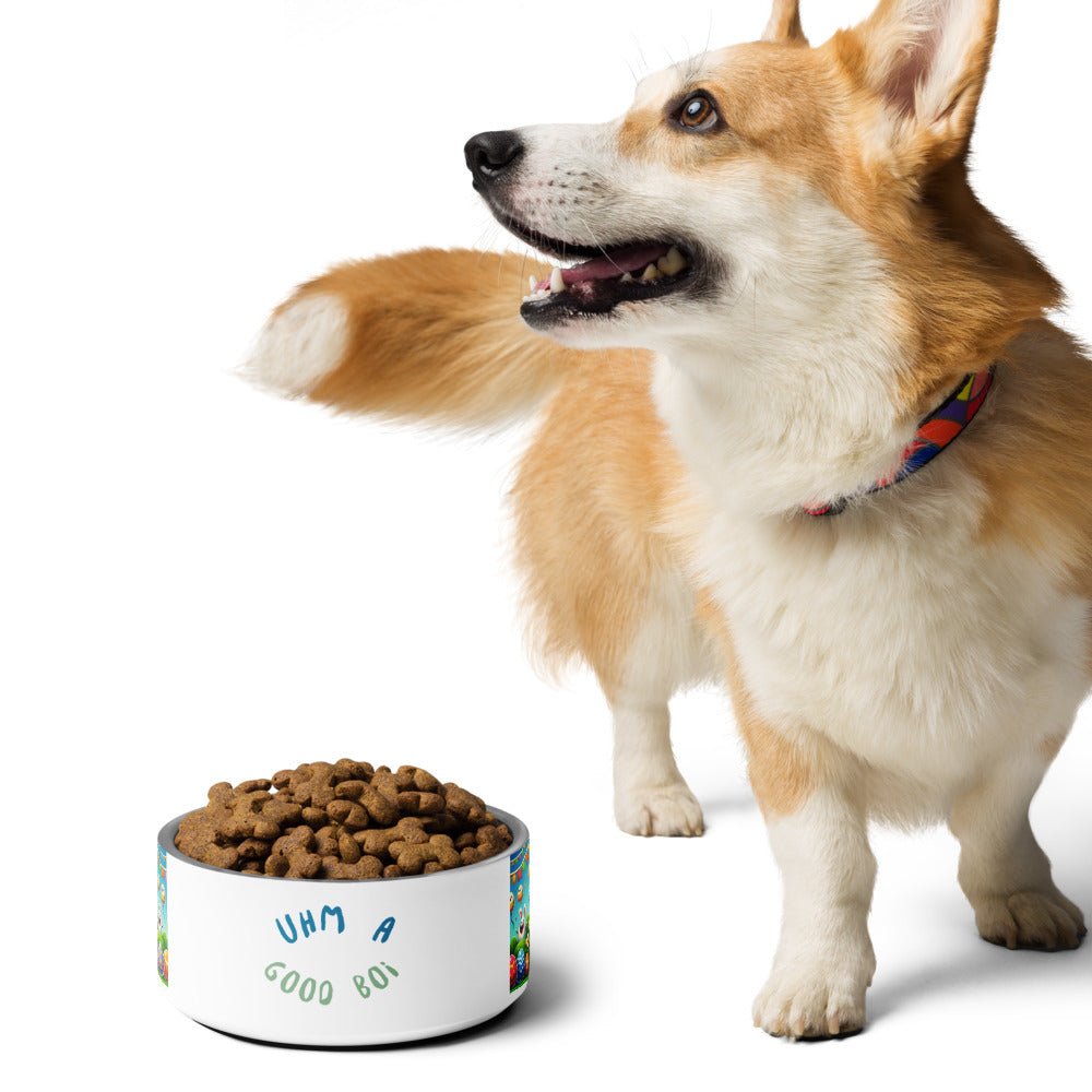 Easter Pet Bowl for Him | Cute Bunny Design, Durable Ceramic Dog Bowl, Perfect for Easter Celebrations & Gifts - Elora Moda