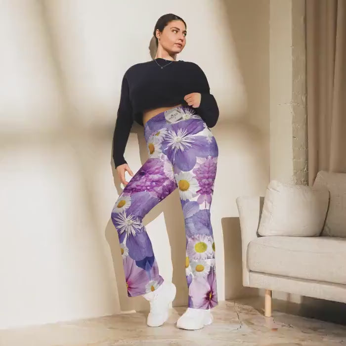Load video: Trendy Flare Pants | Flare Leggings Outfit - Comfortable &amp; Stylish Trousers, Women’s Fashion Leggings Wear