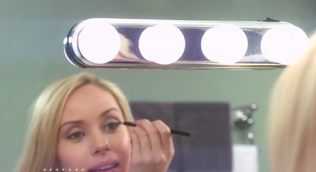 Load video: Four led bulb headlights for mirror