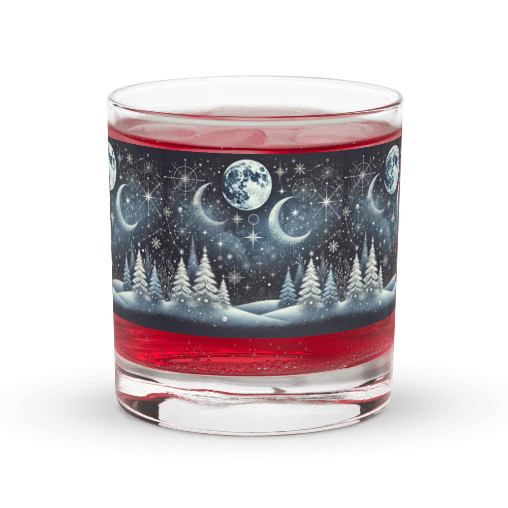Celestial Christmas rocks glass - Elora Moda