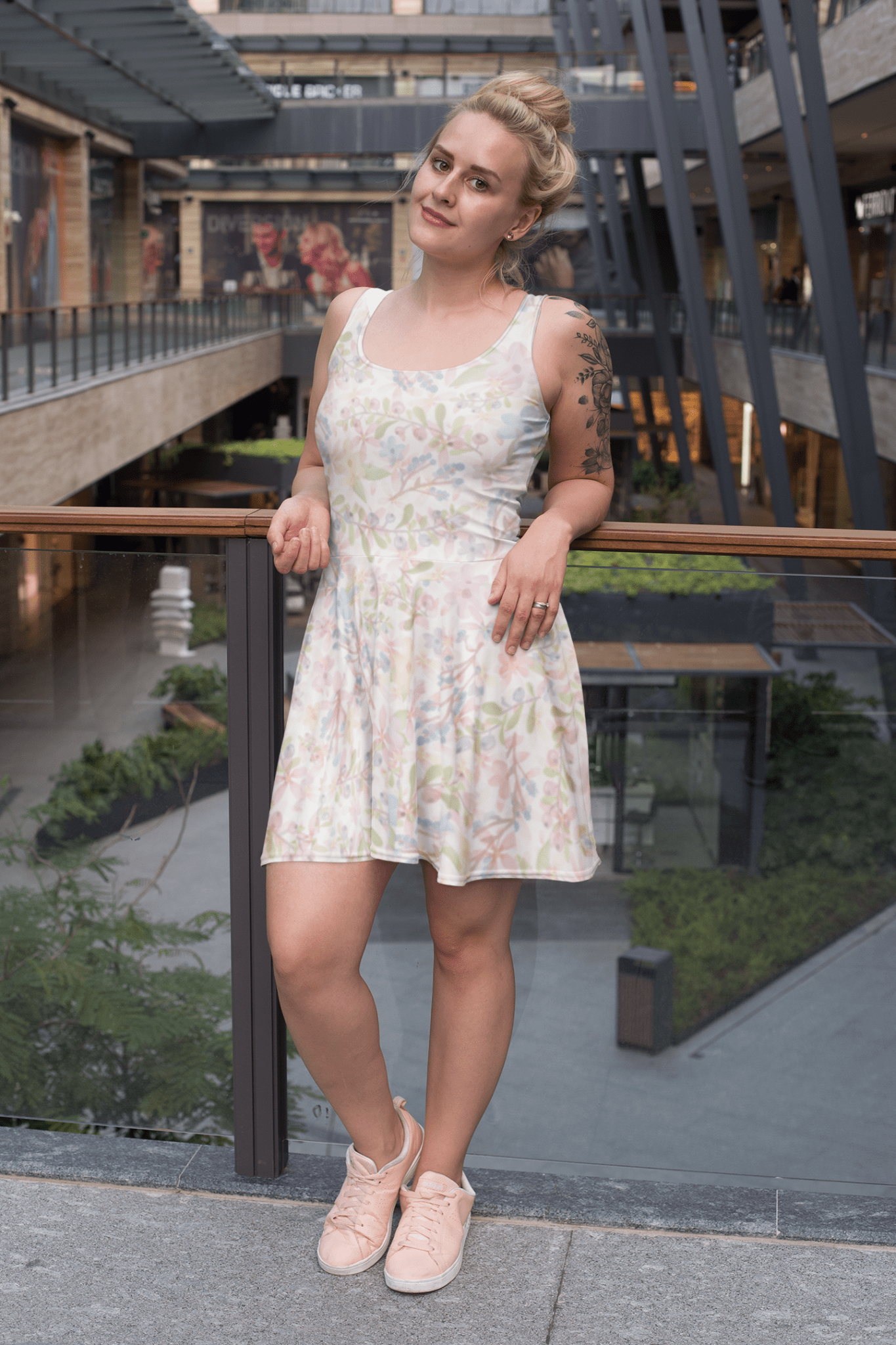 Floral Skater Dress, Cute & Stylish, Perfect for Parties, Beach or Everyday - Elora Moda
