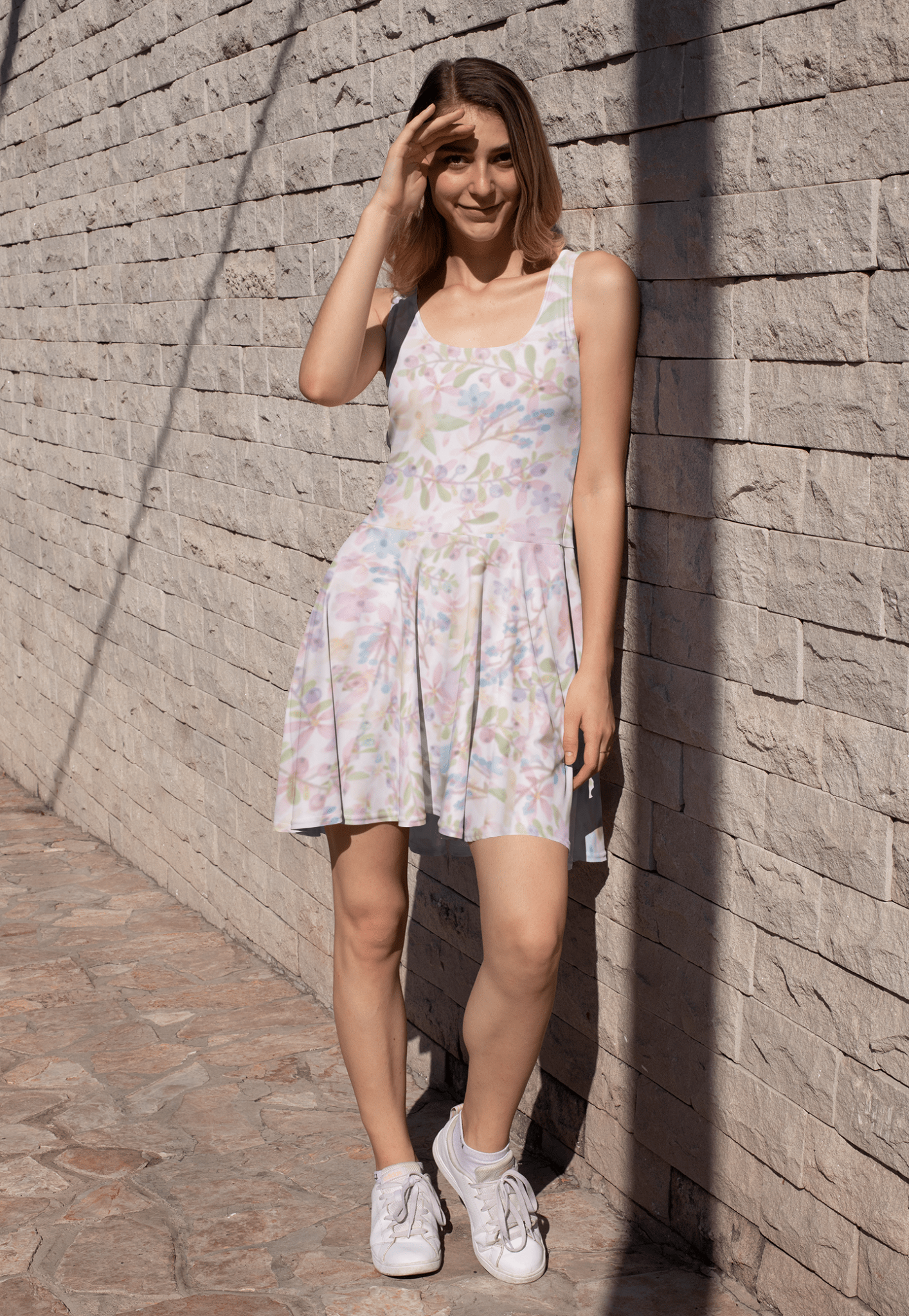 Floral Skater Dress, Cute & Stylish, Perfect for Parties, Beach or Everyday - Elora Moda
