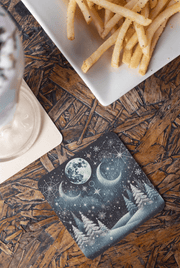 Celestial Christmas cork - back coaster - Elora Moda