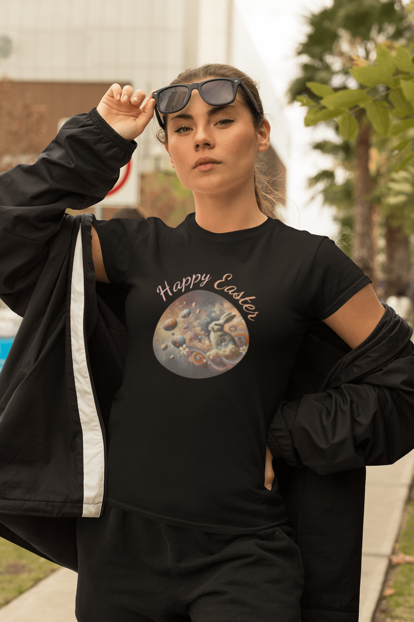 Easter Tee for Women - Relaxed T-Shirt, Cute Easter Gifts 2025, Spring Fashion Top, Holiday Apparel, Gift for Her - Elora Moda