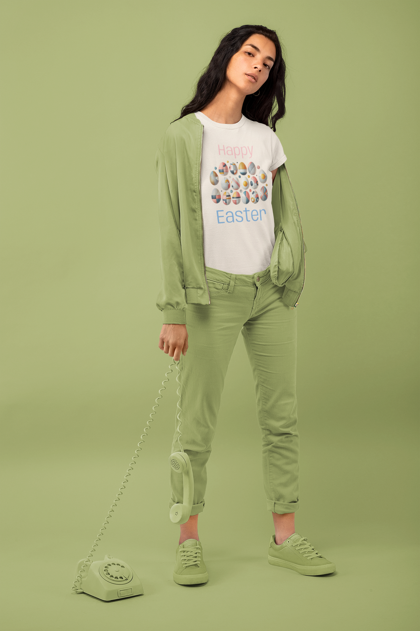 Abstract Easter Tee - Cute Spring Apparel, Trendy Graphic T-Shirt, Relaxed Fit, Perfect 2025 Spring Gifts & Easter Outfits