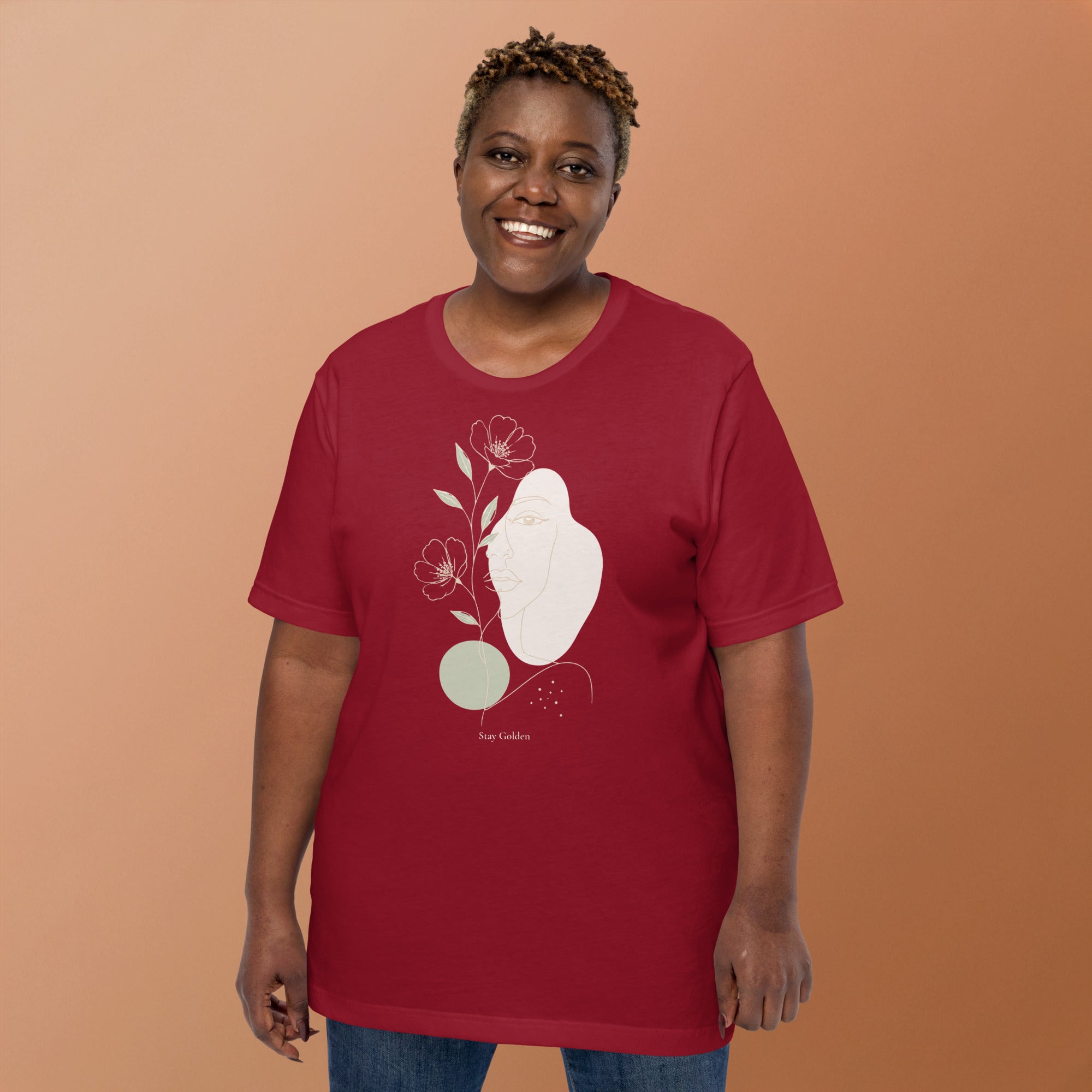 Women t-shirt - Stay Golden - Elora Moda
